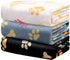 3 Pack Dog Blankets for Large Medium Small Dogs, Super Soft Warm Fluffy Flannel Pet Blanket for Puppy, Black, Grey, and White Cat Blanket, 23 * 16...
