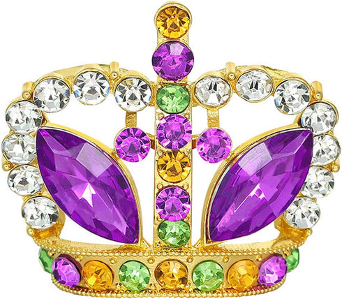 Mardi Gras Pin for Women Mardi Gras Brooch Pins Crystal Rhinestone Mardi Gras Enamel Pin Mardi Gras Lapel Pin Mardi Gras Jewelry Pins for Women Gi...
