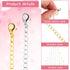 Hicarer 30 Pieces Stainless Steel Necklace Extender Chain Set Bracelet Anklet Chain for Necklaces Extender for Jewelry Making Extensions, 2.5, 3, ...