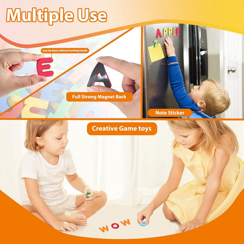 Magnetic Alphabet Puzzle for Toddlers - Foam Alphabet Magnets Letters Fridge Refrigerator Preschool ABC Educational Learning Toys for Kids Boys Gi...