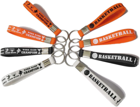 CupaPlay 24 PCS Basketball Keychains/Keyrings Motivational Bulk for Teenagers - Inspirational - Basketball Party Favors and Supplies for Carnival/...