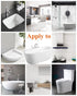 Bath Repair Kit White, Endhokn Enamel, Porcelain, Acrylic, Fiberglass, Ceramic Sink, Tub Tile Toilet Shower Kit & Tray & Chip & Pedestal Crack Hol...