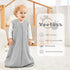 Yoofoss Baby Sleep Sack 0-6 Months, 2.0 TOG Baby Wearable Blanket with 2-Way Zipper, 100% Cotton Fabric Winter Newborn Sleeping sack, Warm Soft Co...
