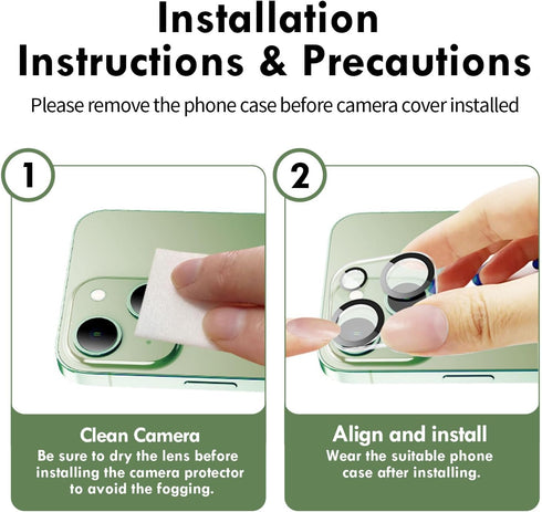 Xfilm Camera Lens Protector Compatible for iPhone 15 ?15 Plus, 9H Hardness Tempered Glass Camera Cover, Ultra HD, Anti-Scratch, Easy to Install, C...