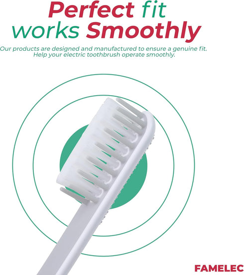 8 Packs for Quip Toothbrush Replacement Heads with Soft Bristles, Compact & Flexible, Head Refill Fit for Quip Toothbrush Heads, Compatible with Q...