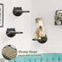 3 Pcs Cat Wall Shelves, Cat Wall Steps with Hemp Rope Covered, Cat Climbing Shelf Wall Mounted, Wooden Cat Stairs for Wall, Cat Wall Furniture for...