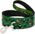 Buckle-Down Pet Leash - Marvin the Martian & K-9 Poses/Clovers Greens - 4 Feet Long - 1" Wide...