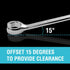 DURATECH Flare Nut Wrench Set, Metric, 3-piece, 10, 12, 13, 14, 15, 17mm, CR-V Steel, Organizer Pouch Included...
