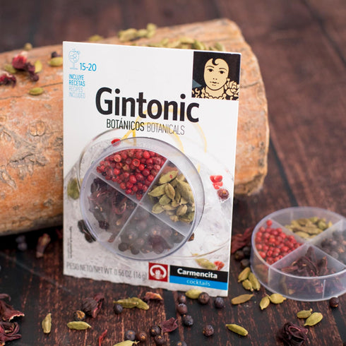 Gin and Tonic 4 Spices Kit Gin Flavoring Spices Carmencita Gin Botanicals...