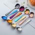 Broth Round Spoon Set, 8-Piece Reusable Stainless Steel Dinner Table Cereal Soup Spoon, Camping Ramen Spoons...
