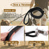 Leather Dog Leash 6ft x 5/8 inch,Strong Heavy Duty Genuine Leather Braided Dog Training Leash, Soft and Comfortable Leather Leash for Large Dogs, ...