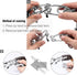 DogsStainless Steel Collar for Training Collar Tough and Durable efficient Training Adjustable and Removable Link Buckle with Comfortable Rubber t...
