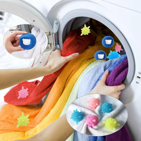 20Pack Washer Balls Laundry Balls Washing Ball, Clothes Anti-Winding Adsorption Cleaning Ball, Laundry Scrubbing Balls Reusable Hair Catcher Laund...