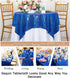 ShinyBeauty Sparkling Royal Blue Sequin Tablecloth 54x54 Inch - Glitter Dining Table Cover for Birthday Wedding Party Decor, Elegant Luxury Table ...