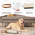 ASOCEA Dog Tug Toy,Dog Bite Jute Pillow Pull Toy Tough Squeaky Dog Toys for Aggressive Chewers with 2 Handles Bite Toys for Medium to Large Dogs I...