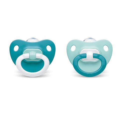 NUK Orthodontic Pacifiers, Boy, 0-6 Months, 2-Pack...