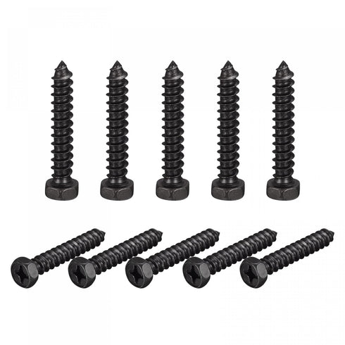 uxcell Hex Lag Screws,1/4" x 1-1/2" Carbon Steel Phillips Head Half Thread Self-Tapping Bolts for Deck Building or Joining Lumber 25pcs...