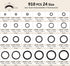 O Ring Kit, 910 Pcs Rubber O-Ring Assortment Kit, Plusmart 24 Sizes Washer Gasket Set for Pressure Washer, Plumbing Sealing Repair, Air or Gas Con...