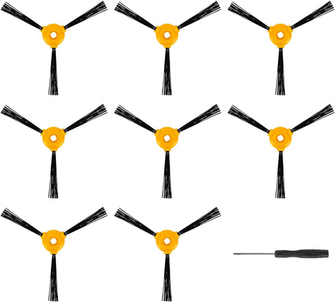 BlueStars Pack of 8 Ultra-Durable Side Brush Replacement for Deebot Compatible with Deebot 711 711S 710 661 D601 Deebot 500 N79 N79s N79se DN622 R...