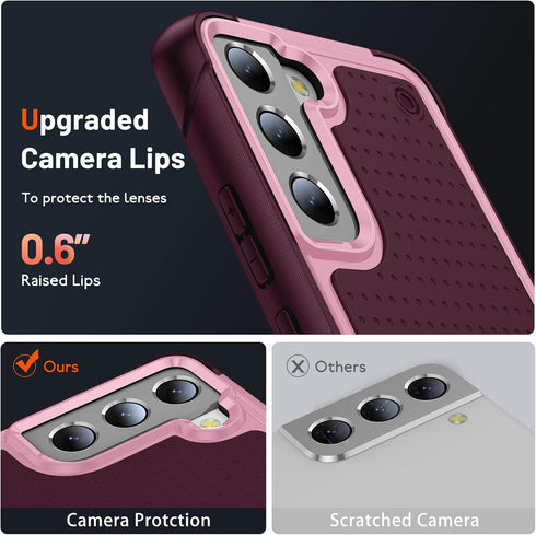 Asuwish Phone Case for Samsung Galaxy S22 Plus S22+ 5G with Tempered Glass Screen Protector Cover and Cell Accessories Protective Rugged Dual Laye...