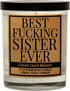 Cedar Crate Market - Sister Candle, Best Sister Ever Gifts, Funny Mothers Day, Christmas Candle Gifts, Birthday from Brother, Big Sis, Bonus Step ...