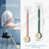 Long Handle Bath Massage Cleaning Brush, Bath Shower Brush with Soap Dispenser, Back Scrubber for Shower, Removable Back Brush Body Wash Brush, wi...