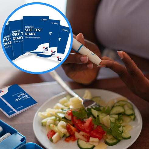 Diabetes Blood Pressure Log Book Daily 3x4 inch Glucose Journal Diabetes Self Test Diary 13 Weeks Blood Sugar Record Book at Each Meal(Before Afte...