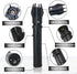 Torch Lighter, Bright Fire Lighter with Safety Lock and Adjustable Red/Blue Flame, Refillable Butane Gas Windproof Jet Flame Cool Lighters, for Ca...