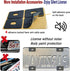 AOOTF License Plate Frame with Light Bar Assembly- License Plate Light Lamp Bulbs & Aluminium Carbon Fiber Car Tag Holder Mount Kit for Truck SUV ...