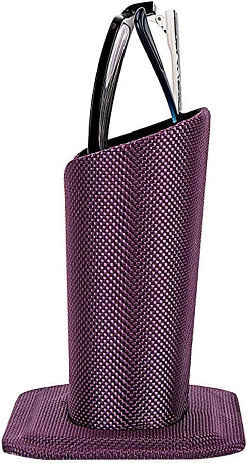 2 Pcs a Set, Plush Lined Eyeglasses Holder Stand Case Protective Glasses Case for Desks...