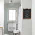 Rustic Bathroom Rules Sign,Farmhouse Toilet Wall Decor,Funny Bathroom Wood Framed Wall Art Decorations(11.8x15.8in) (black)...