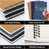EUSOAR Students Ruled Spiral Notebook, A5 3 packs 5.5"X8.3" 120 Pages Lined Travel Writing Notebooks Journal, Memo Notepad Sketchbook, Students Of...