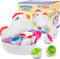 PREXTEX Find & Match Shape Matching Easter Eggs with Shapes and Numbers, Chicken Carrying Case...