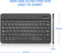 Portable iPad Keyboard 10th Generation, Small Bluetooth Keyboard for iPad 10th Generation Compatible with iPad Pro iPhone Samsung Tablet Keyboard ...