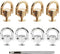 Uayeatye D Rings for Purse Hardware for Bag Making, 8 PCS Metal D Ring and Stud Screw, 360 Degree Rotatable D Rings for Purse, Bag Hardware, Dog B...