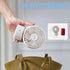 Portable Oscillating Desk Fan Handheld Table Fan Small Mini Fans Rechargeable 3.5 Inches Portable Mini Table Top Fans for Office Desk Indoor/Outdo...