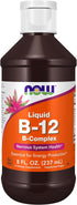 NOW Supplements, Vitamin B-12 Complex Liquid, Energy Production*, Nervous System Health*, 8-Ounce...