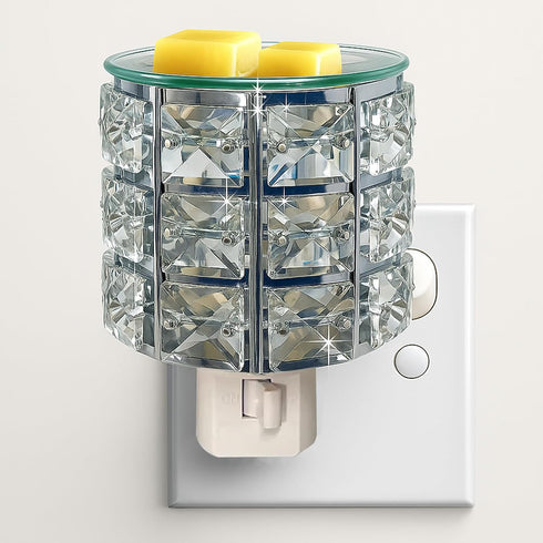 MeplLivs Warmers Pluggable Fragrance Warmer- Decorative Plug-in for Warming Scented Candle (Silver)...