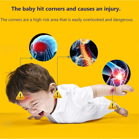 DYKESON Soft Corner Protector - Baby Safety Cushion & Corner Bumpers, Table Edge Protector, Baby Proofing Edge, Corner Guards, 12 Pack, Black...