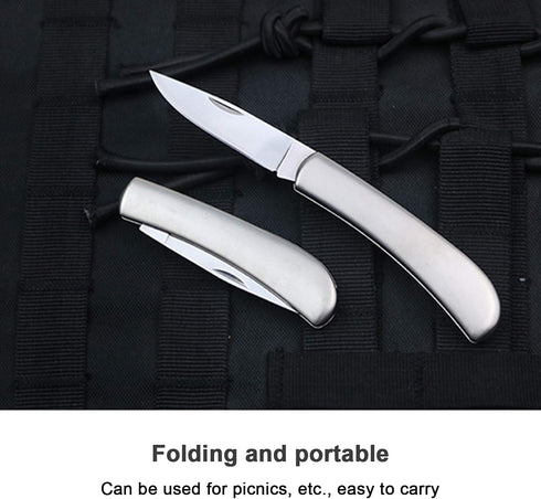 Paring Knife,all Steel Foldable Fruit Knife,fruit Knife Small of Exquisite,small and Easy to Carry,suitable for Most Types of Vegetables and Fruit...