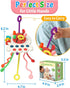 Baby Sensory Montessori Toy for 6-12-18 Months, Pull String Silicone Teething Toy, Birthday Gift Travel Toy for 1 2 Year Old Boy Girl Infant Toddl...