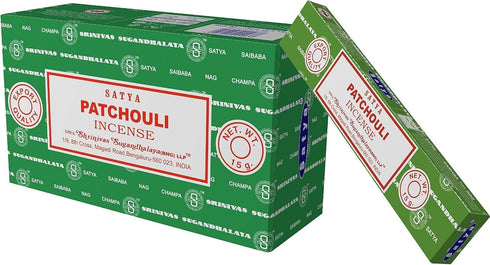 Satya Nag Champa Patchouli Incense Sticks, 12 Count...