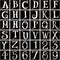 36 Pcs 4 Inch Halloween Letter Stencils Numbers Stencils Templates, Reusable Plastic DIY Alphabet Stencils Number Templates for Drawing On Wall, S...