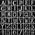 36 Pcs Halloween Letter Stencils Numbers Stencils Templates, 2 Inch Reusable Plastic DIY Alphabet Stencils Number Templates for Drawing On Wall, S...