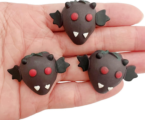 PEPPERLONELY 10PC Halloween Vampire Bat Resin Flatback Cabochon DIY Flatback Scrapbooking Embellishment Decoration Craft Making, 24x35mm...