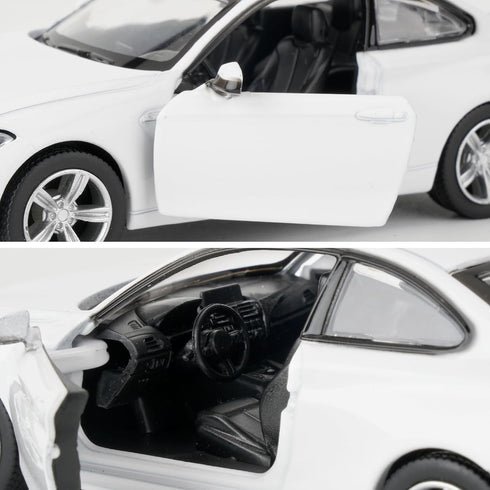 1:36 BMW M2 Toy Car, Diecast Pull Back Model Car, Collection Kids Toy for Aged 3 and up, Gift White...