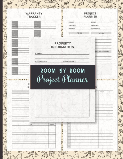 Room By Room Project Planner: Essential Home Renovation Planner with Checklists Budgeting Tools and Room Planning Page, Home Improvement Progress ...