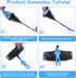10 Pcs Parachute Toy, Camo Blue Parachute Men Toy Tangle Free Throwing Hand Throw Outdoor Flying Gifts Paratrooper Toy No Battery nor Assembly Req...