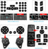 Car Interior Button Repair Decals Kit Steering Wheel Window Switch Door Lock Radio Number Stickers Fits for 2008-2014 Mercedes Benz W204 C250 C350...
