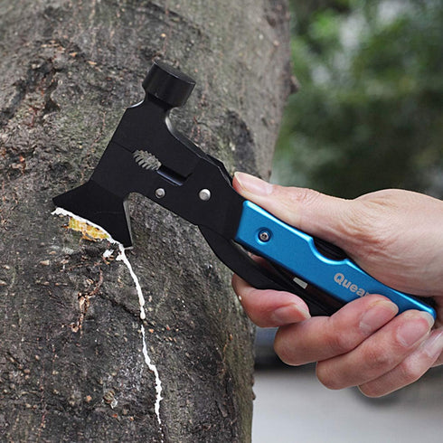 Multiool Axe,Survival Gear Kit,14 in 1 Camping Gear with Hatchet Hammer Plier Knife Bottle Opener for Outdoor Household Hiking Bushcraft Fishing,C...